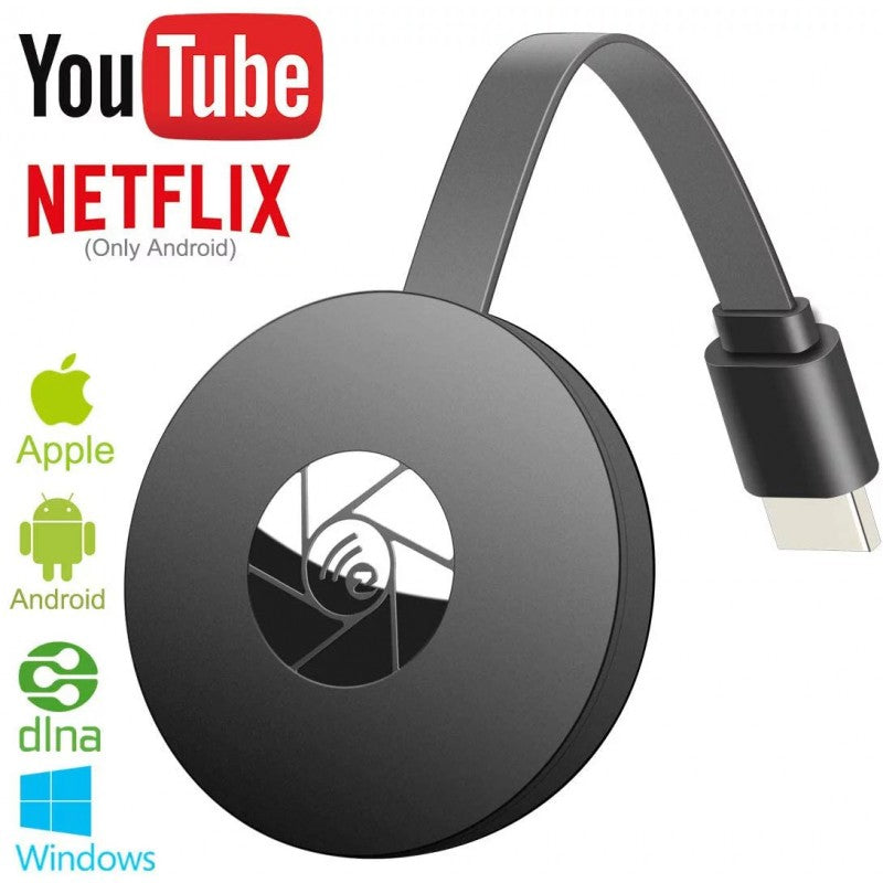 Adaptor Wireless  Streaming 1080p, HDMI, TV mirroring, Miracast,