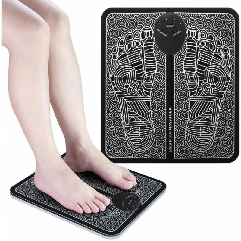Aparat pentru masajul picioarelor EMS cu electrostimulare pentru