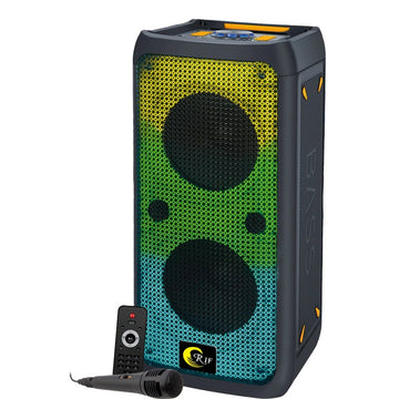 Boxa Bluetooth DJ, Microfon Karaoke, 300W, Display, Acumulator