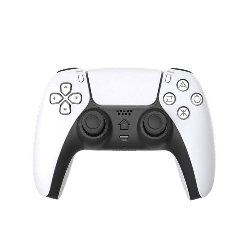 Controller Wireless PS5, PS4 si PC, Cu vibratii, Alb/Negru