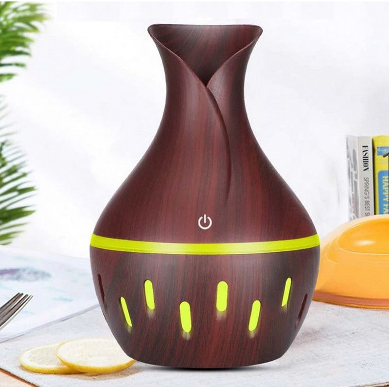 Difuzor Aromaterapie Ultrasunete Umidificator, 7 culori LED, 300 ml,