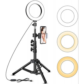 Lampa circulara Ring Light, diametru 15cm/6inch LED, conectare USB,