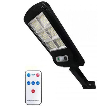 Lampa solara perete, stradala, 96 LED, senzor de miscare, telecomanda