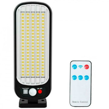 Lampa solara stradala, 100 LED, senzor de miscare, panou solar