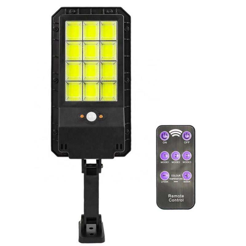Lampa solara stradala 144 LED, cu senzor de miscare, sistem