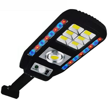 Lampa stradala cu incarcare solara, 89 LED, Senzor de