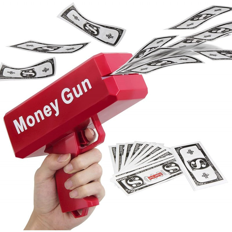 Pistol de bani Supreme Money Gun, pentru petreceri, bancnote