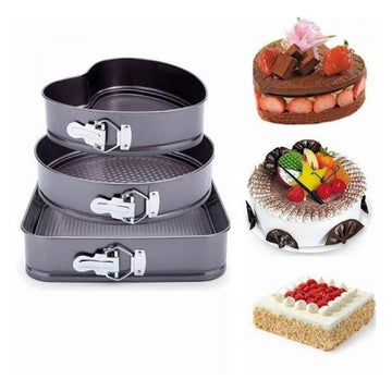 Set 3 forme pentru prajituri si torturi - forma rotunda,